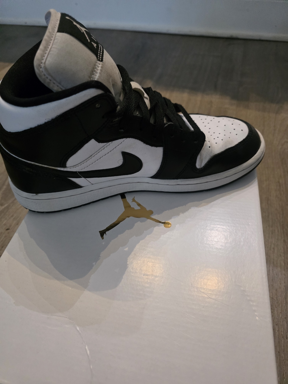 Nike Jordan Black & White High-Top Sneakers - Picture 11 of 14